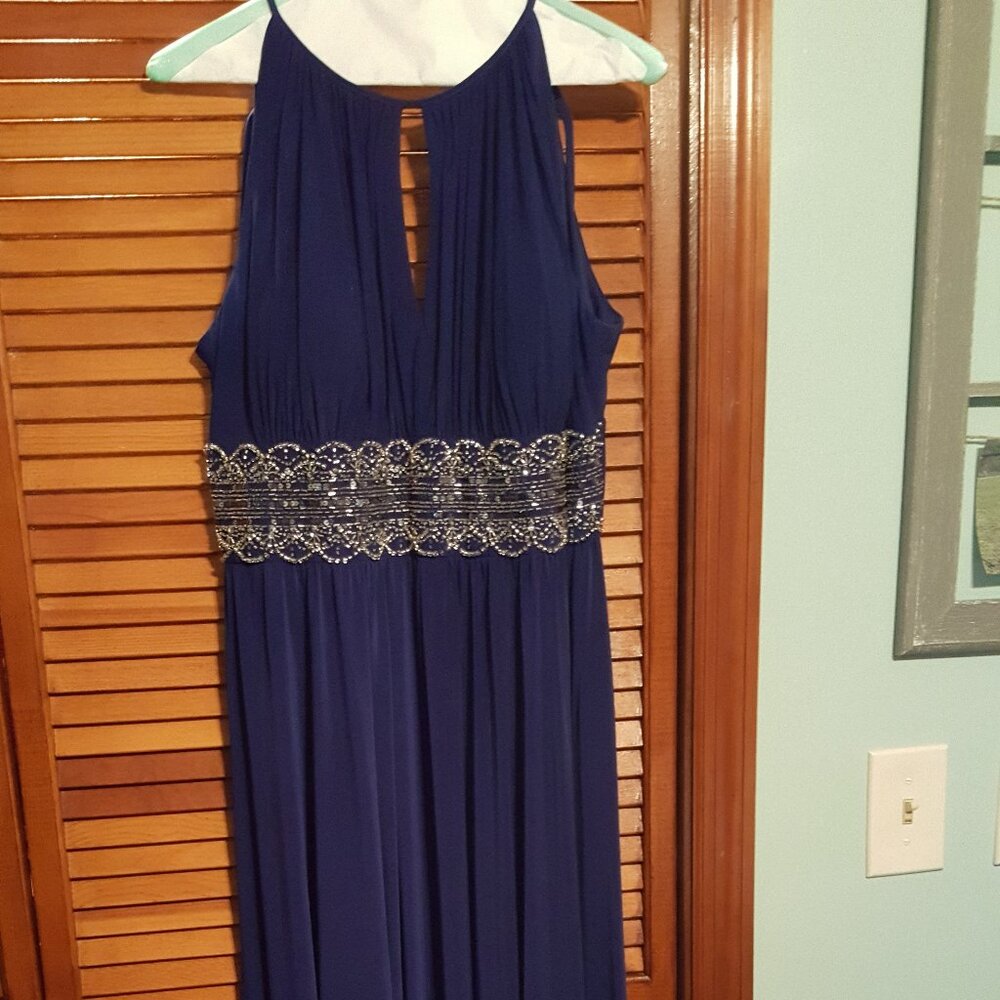 R&M Richards Dark Rich Blue Size 14 Full length